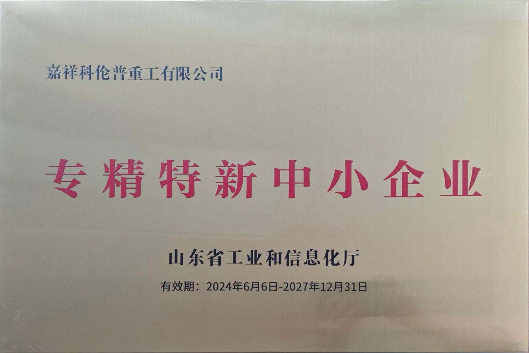 Specialized and Innovative Small and Medium-sized Enterprises